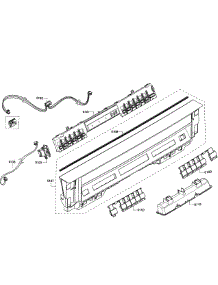 Control Panel parts for Bosch Dishwasher SHE65T56UC/01 from AppliancePartsPros.com