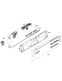 Control Panel parts for Bosch Dishwasher SHX55M02UC/53 from AppliancePartsPros.com