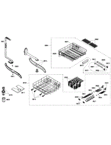 Baskets parts for Bosch Dishwasher SHX55M02UC/53 from AppliancePartsPros.com