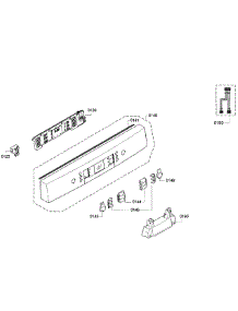 Control Panel parts for Bosch Dishwasher SGE53U52UC/98 from AppliancePartsPros.com