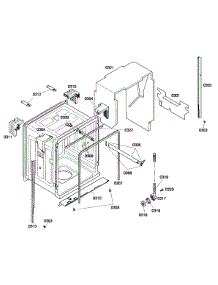 Cabinet parts for Bosch Dishwasher SHX45P01UC/53 from AppliancePartsPros.com