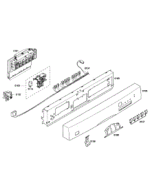 Front Panel parts for Bosch Dishwasher SHE43P05UC/56 from AppliancePartsPros.com