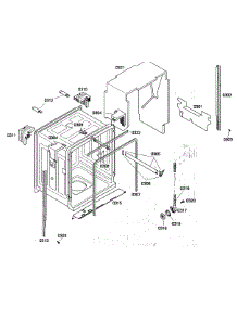 Cabinet parts for Bosch Dishwasher SHE43P05UC/56 from AppliancePartsPros.com