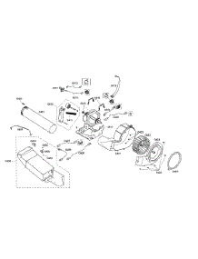 Heater  /  Motor  /  Fan Wheel parts for Bosch Dryer WTMC6321US/03 from AppliancePartsPros.com