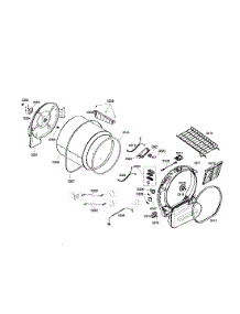 Drum Assembly parts for Bosch Dryer WTMC632SUS/01 from AppliancePartsPros.com