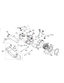 Motor Assembly parts for Bosch Dryer WTMC632SUS/01 from AppliancePartsPros.com