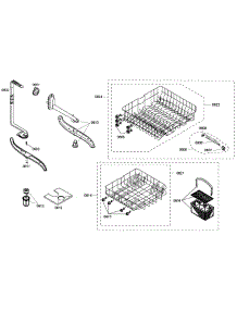 Baskets parts for Bosch Dishwasher SHE42L15UC/50 from AppliancePartsPros.com