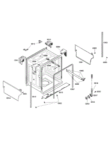 Cabinet parts for Bosch Dishwasher SHE42L15UC/38 from AppliancePartsPros.com