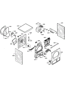 Cabinet Assembly parts for Bosch Dryer WTB86200UC/01 from AppliancePartsPros.com
