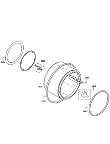 Drum Assembly parts for Bosch Dryer WTB86200UC/01 from AppliancePartsPros.com