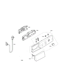 Control Panel parts for Bosch Dryer WTE86300US/02 from AppliancePartsPros.com