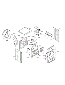 Cabinet  /  Door parts for Bosch Dryer WTE86300US/01 from AppliancePartsPros.com