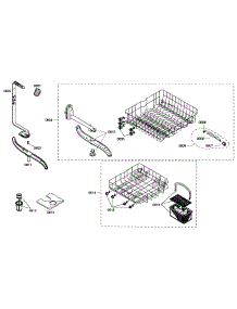 Baskets parts for Bosch Dishwasher SHE42L15UC/38 from AppliancePartsPros.com
