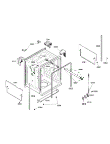 Cabinet parts for Bosch Dishwasher SHE42L15UC/23 from AppliancePartsPros.com