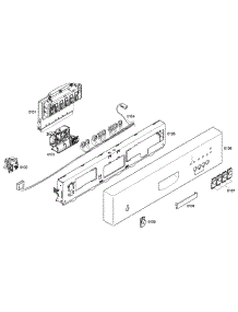 Control Panel parts for Bosch Dishwasher SHE42L15UC/40 from AppliancePartsPros.com