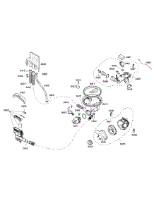 Pump parts for Bosch Dishwasher SHE42L15UC/40 from AppliancePartsPros.com