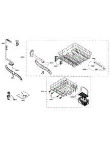 Baskets parts for Bosch Dishwasher SHE42L15UC/40 from AppliancePartsPros.com