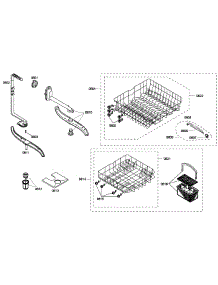 Baskets parts for Bosch Dishwasher SHE42L15UC/52 from AppliancePartsPros.com