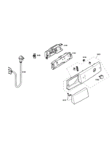 Control Panel parts for Bosch Dryer WTV76100US/01 from AppliancePartsPros.com