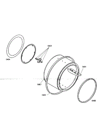 Drum Assembly parts for Bosch Dryer WTV76100US/01 from AppliancePartsPros.com