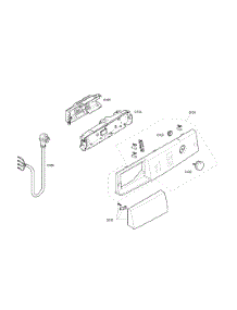 Front Panel parts for Bosch Dryer WTE86300US/03 from AppliancePartsPros.com