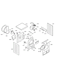 Cabinet parts for Bosch Dryer WTE86300US/03 from AppliancePartsPros.com