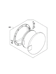Front Door parts for Bosch Dryer WTC82100US/02 from AppliancePartsPros.com