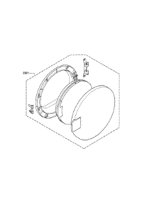 Front Door parts for Bosch Dryer WTC82100US/05 from AppliancePartsPros.com