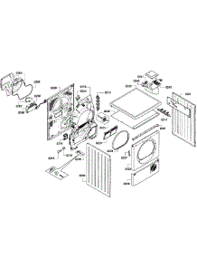 Cabinet parts for Bosch Dryer WTC82100US/01 from AppliancePartsPros.com
