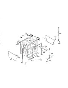 Tub parts for Bosch Dishwasher SHU33A02UC/40 from AppliancePartsPros.com