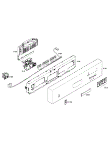 Control Panel parts for Bosch Dishwasher SHE42L15UC/36 from AppliancePartsPros.com