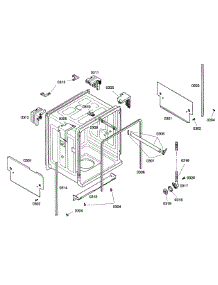 Cabinet parts for Bosch Dishwasher SHE42L15UC/36 from AppliancePartsPros.com