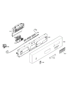 Control Panel parts for Bosch Dishwasher SHE42L15UC/22 from AppliancePartsPros.com