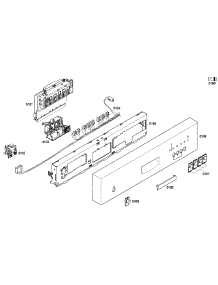 Control Panel parts for Bosch Dishwasher SHE42L15UC/53 from AppliancePartsPros.com