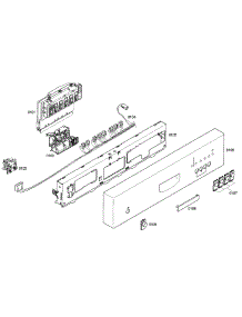 Front Panel parts for Bosch Dishwasher SHE42L12UC/43 from AppliancePartsPros.com