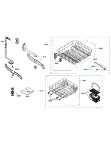 Baskets parts for Bosch Dishwasher SHE42L12UC/43 from AppliancePartsPros.com