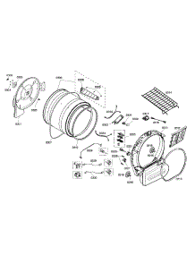 Drum Assembly parts for Bosch Dryer WTMC8521UC/05 from AppliancePartsPros.com