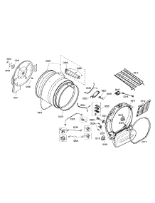Drum Assembly parts for Bosch Dryer WTMC8520UC/05 from AppliancePartsPros.com