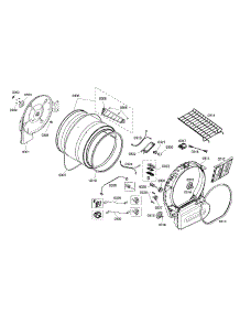 Drum Assembly parts for Bosch Dryer WTMC8320US/05 from AppliancePartsPros.com
