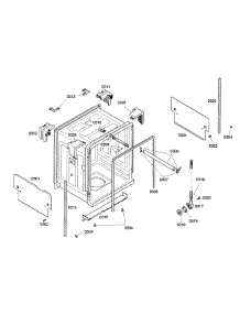 Cabinet parts for Bosch Dishwasher SHE42L12UC/37 from AppliancePartsPros.com