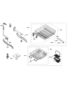 Baskets parts for Bosch Dishwasher SHE42L12UC/50 from AppliancePartsPros.com