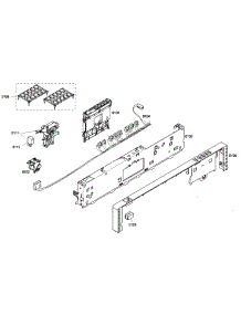 Front Panel parts for Bosch Dishwasher SHX43P12UC/53 from AppliancePartsPros.com