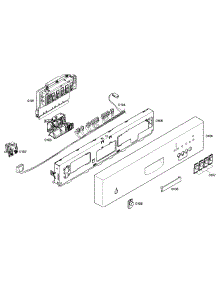Front Panel parts for Bosch Dishwasher SHE42L12UC/22 from AppliancePartsPros.com