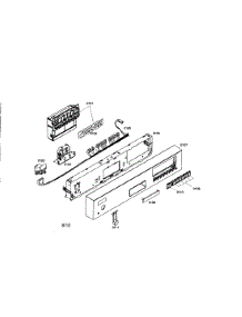 Control Module  /  Fascia Panel parts for Bosch Dishwasher S35KMK17UC/18 from AppliancePartsPros.com