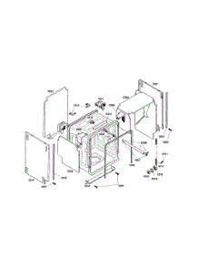 Body parts for Bosch Dishwasher S35KMK17UC/18 from AppliancePartsPros.com