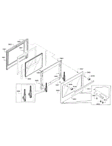 Door parts for Bosch Wall Oven HBL5451UC/01 from AppliancePartsPros.com