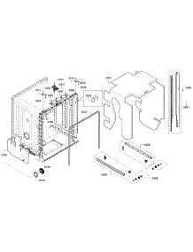 Frame parts for Bosch Dishwasher SHX3AR55UC/21 from AppliancePartsPros.com
