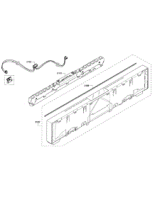 Control Panel parts for Bosch Dishwasher SHX7PT55UC/07 from AppliancePartsPros.com