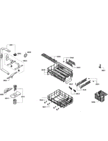 Baskets parts for Bosch Dishwasher SPE5ES55UC/23 from AppliancePartsPros.com