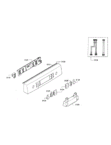 Control Panel parts for Bosch Dishwasher SPE5ES55UC/14 from AppliancePartsPros.com